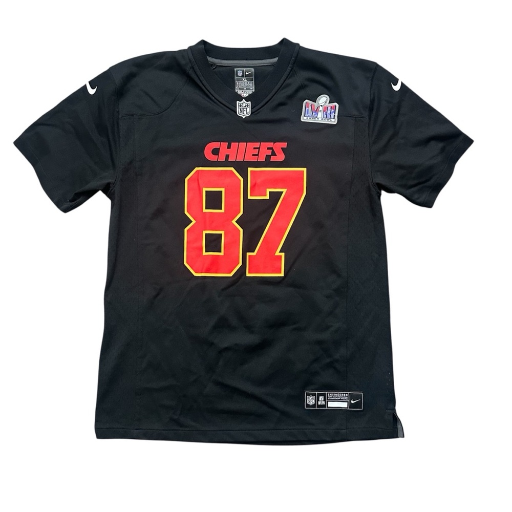 Nike Travis Kelce Kansas City Chiefs #87 Super Bowl LVIII Jersey Black XL NFL